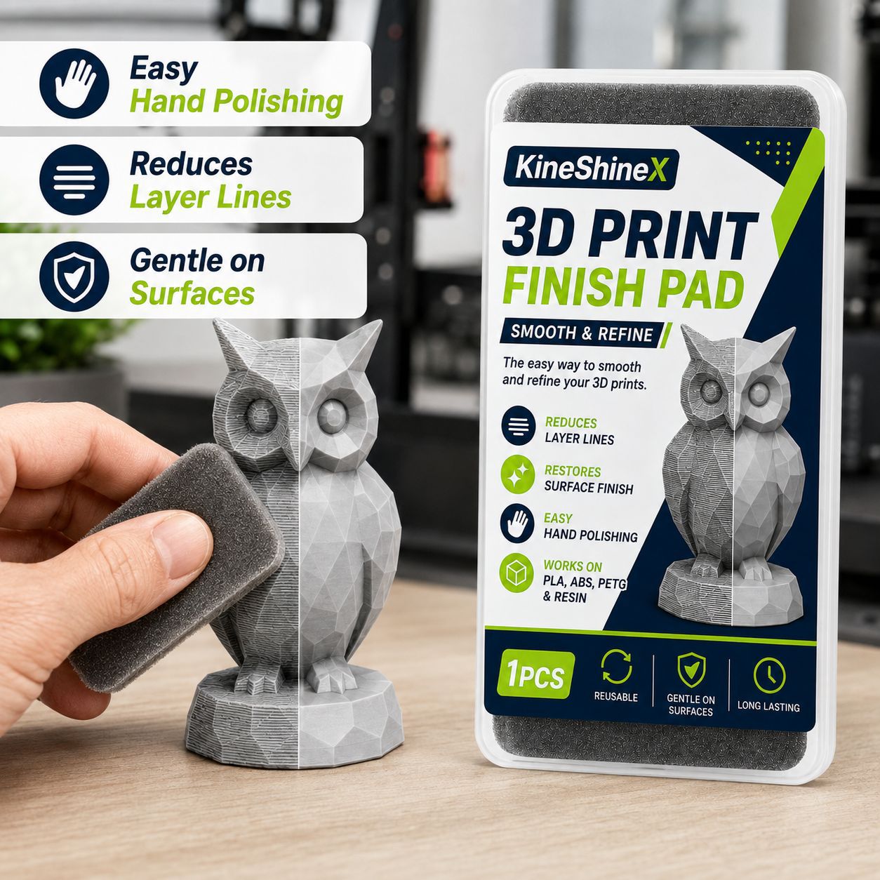 3D Printing Bambu Lab - 3D Print Finishing Pad, Reusable Polishing