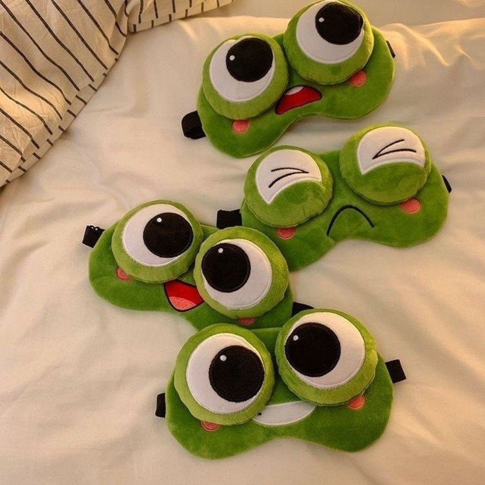 Lovely Cartoon Frog Sleep Eye  - 3D Printing Mask 评论和价格